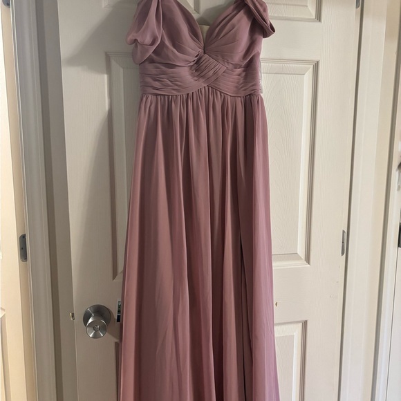Azazie Dresses & Skirts - Azazie Mauve Maxi Dress